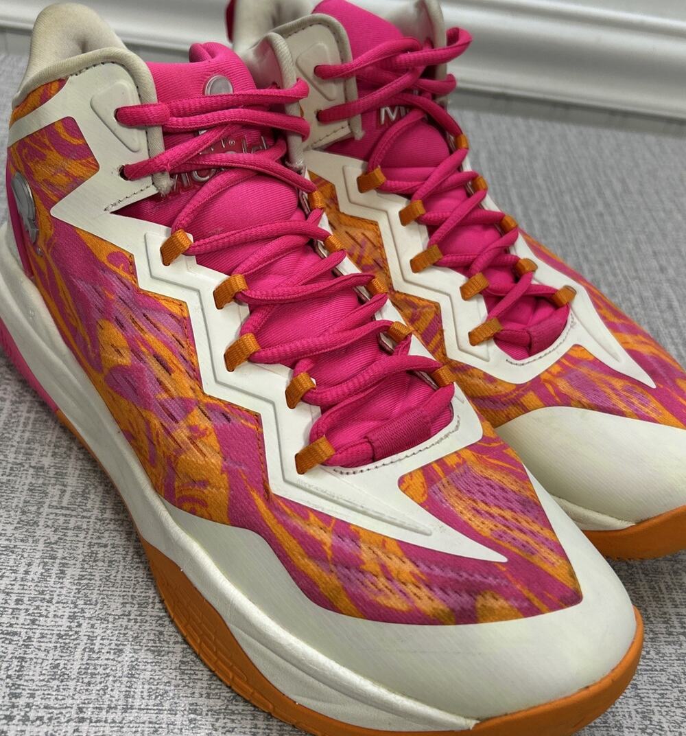 Moolah Kicks Neovolt Pro V2 Women's Size 8 Basketball Shoe Orange and Pink